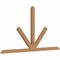 Ekena Millwork Saratoga Timber Gable Bracket, Western Red Cedar, 96"W x 52"H x 3 1/2"D x 3 1/2"F, 13/12 Pitch GBW096X52X0404SAR00SWR - alternate 2